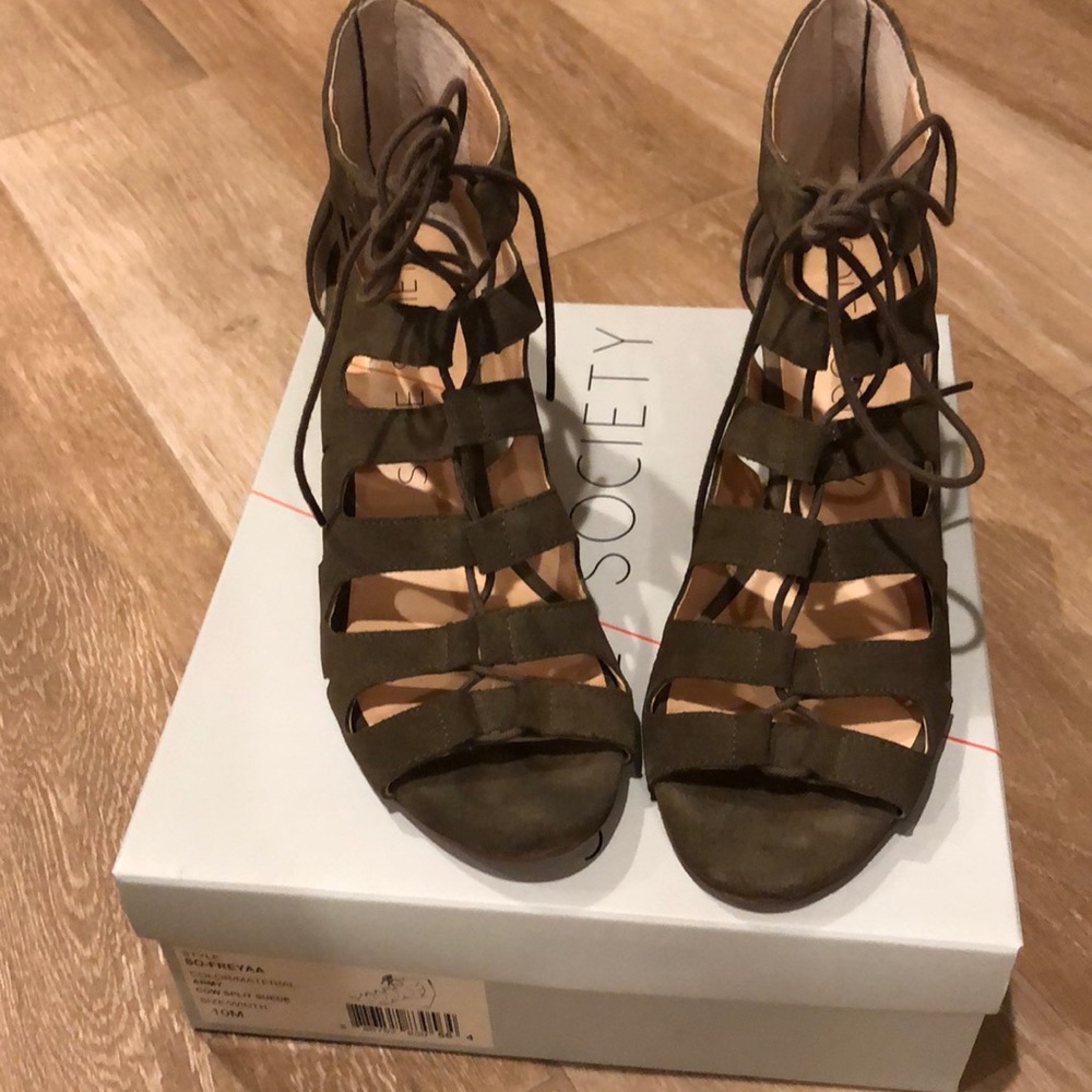 Sole Society So-Frey Wedges Sz 10